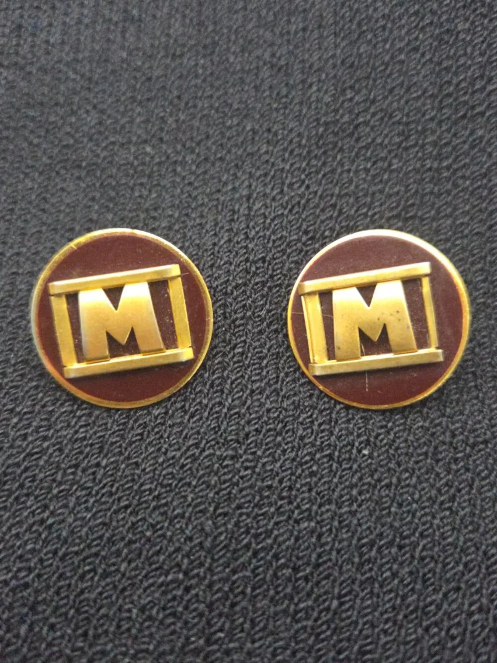 Antique Art Deco Baer & Wilde Kum A Part Cufflinks 1923 Patent